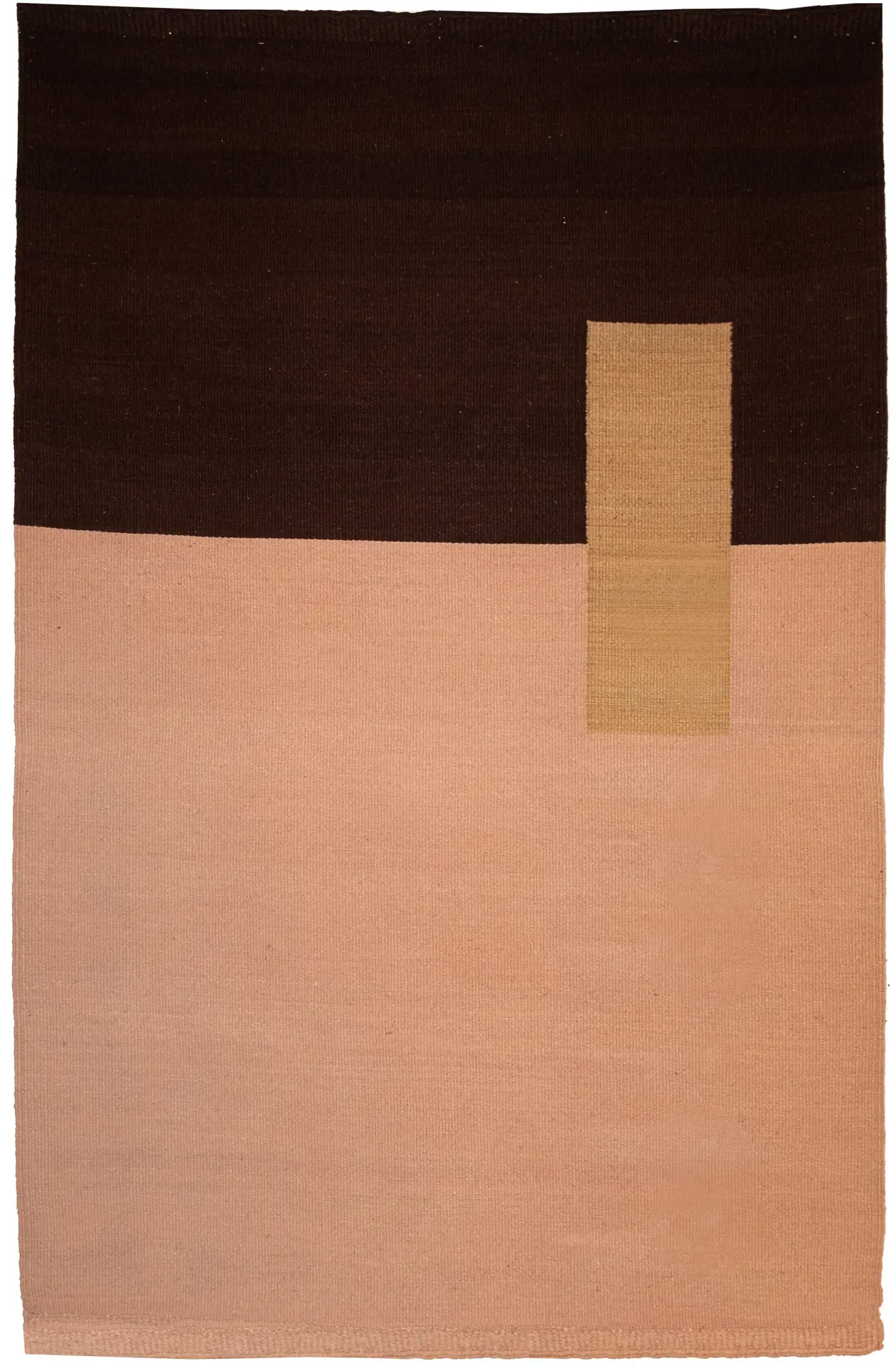 Fundamental 03 — handwoven rug in light beige, brown, and tan beige horizontal fields. From the Fundamentals collection by Thurje Handmade, handwoven in Korça, Albania.